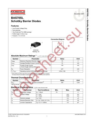 BAS70SL datasheet  